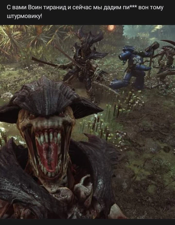 Воин тиранид в прямом эфире
