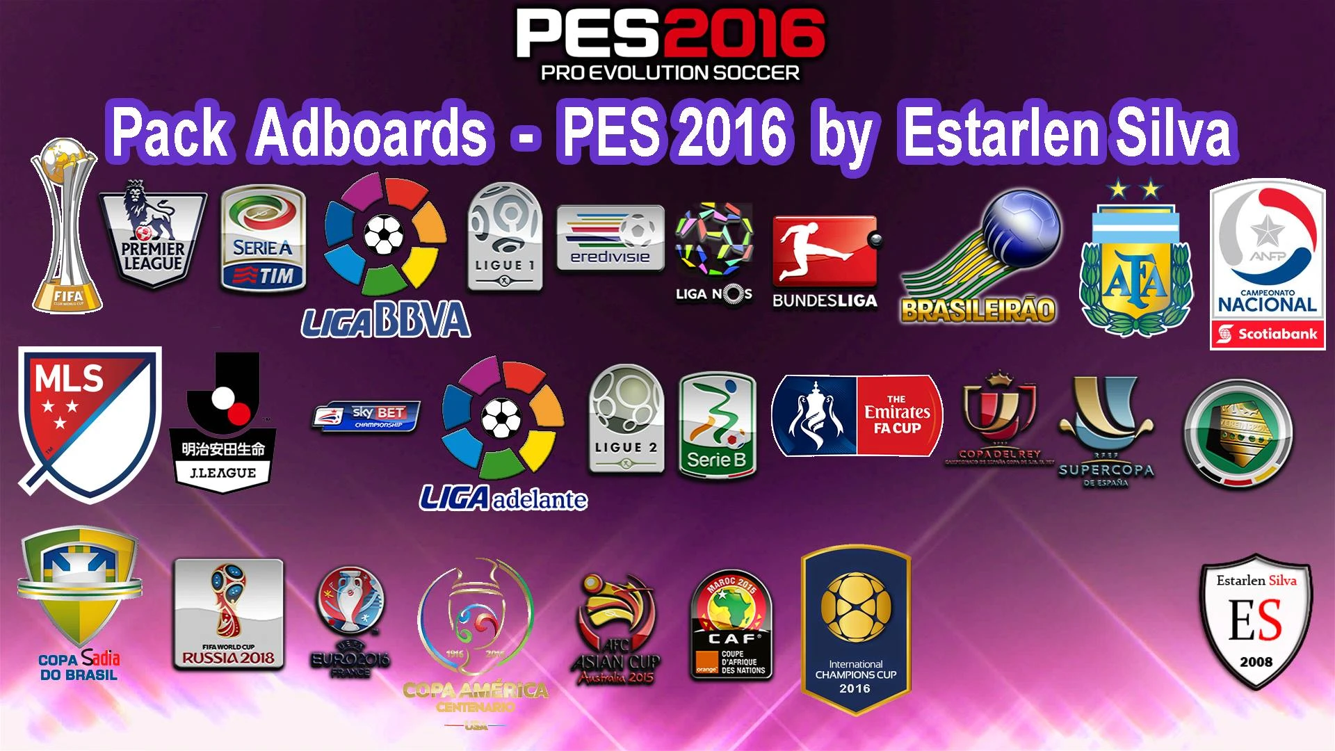 Pro Evolution Soccer 2016 "Pack Adboards by Estarlen Silva"