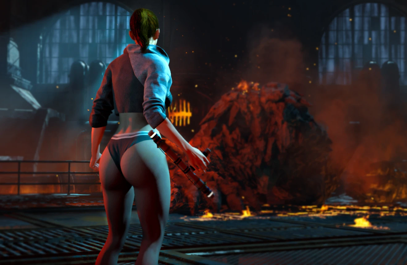 Gotham Knights "Butt Girl series - Облегающее худи"