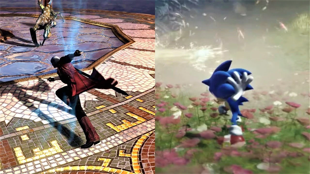 Даже Соник выучил приём Данте