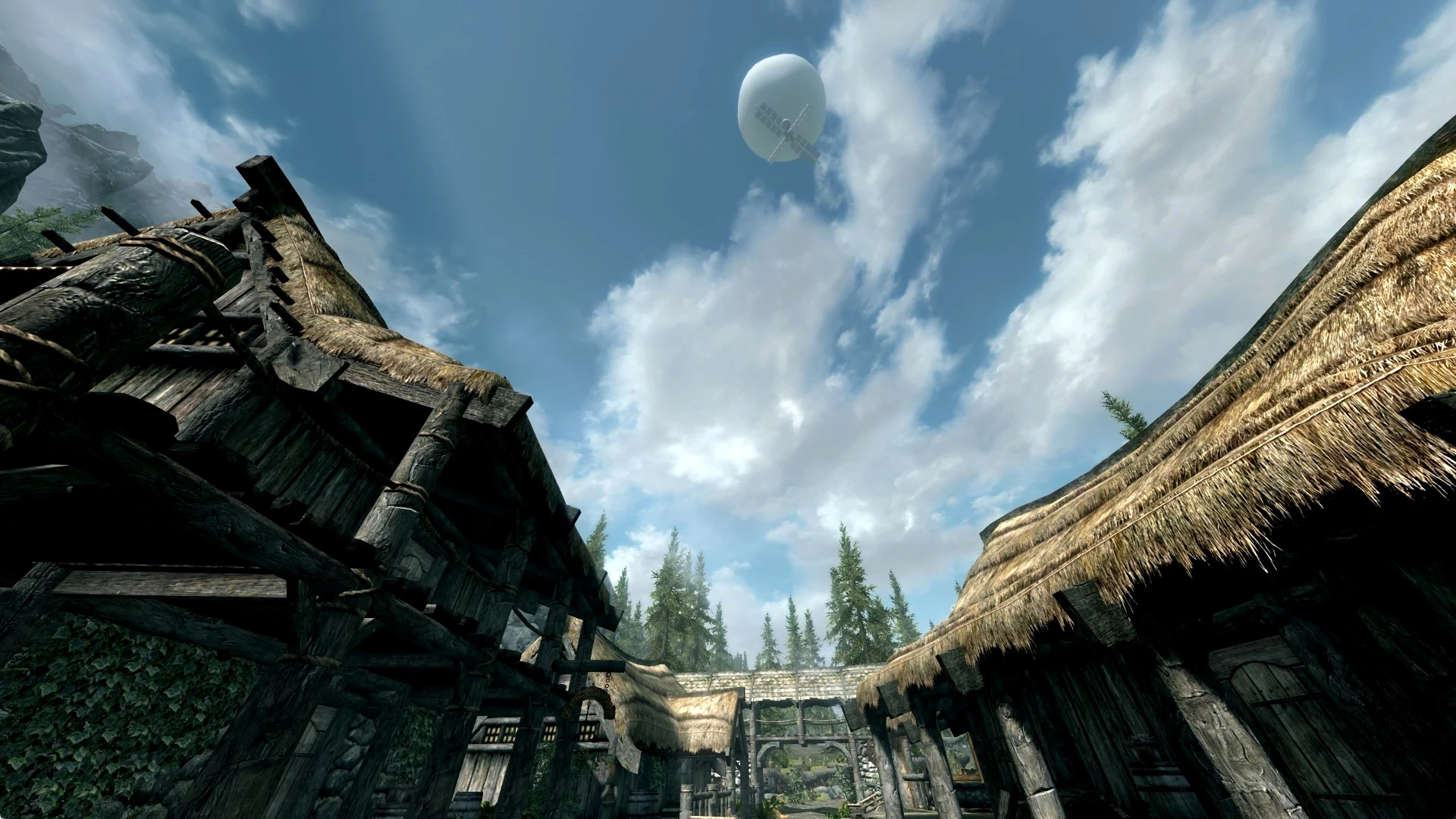 Мододелы уже добавили в Skyrim скандальный китайский шар-шпион