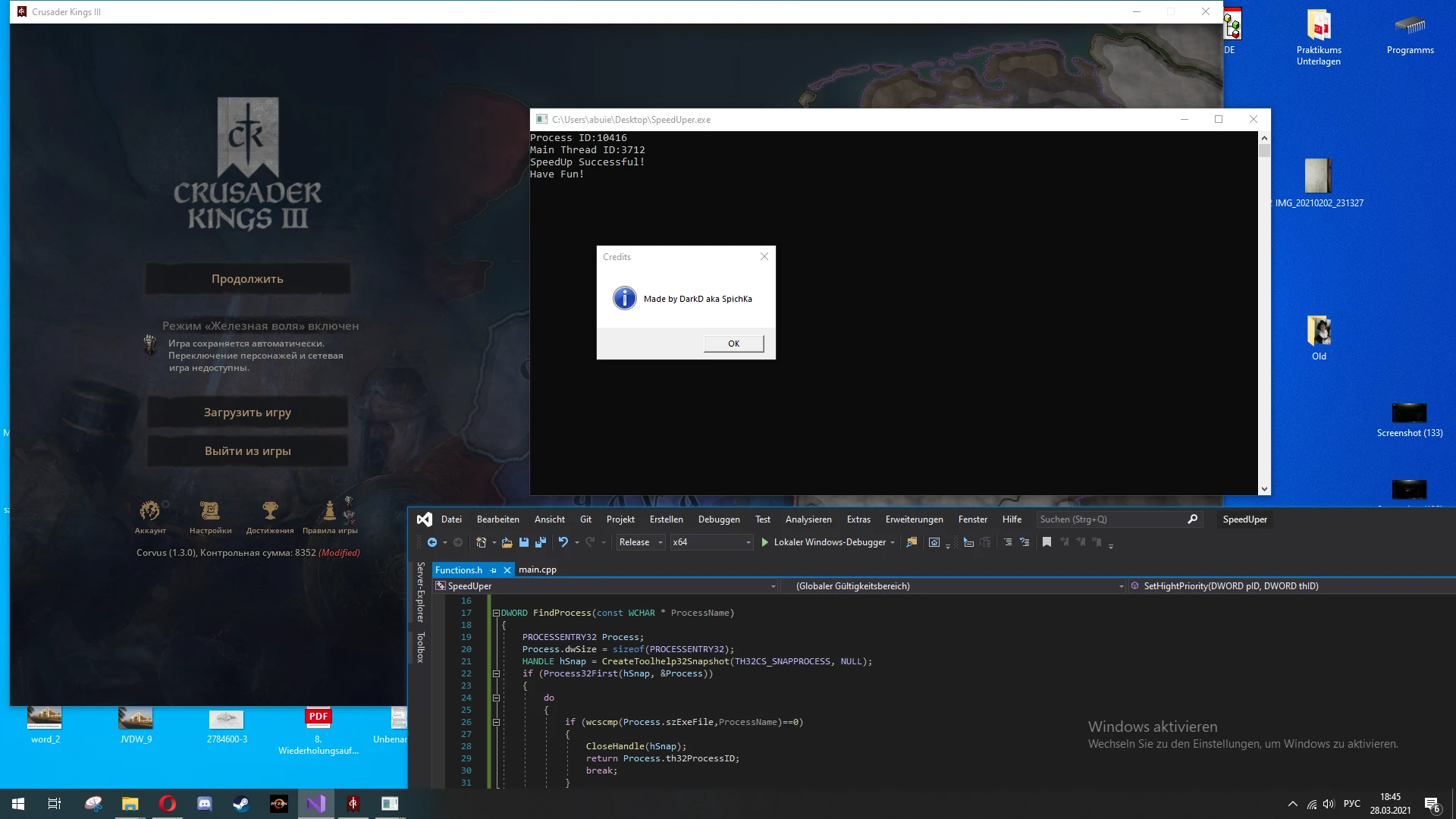 Crusader Kings 3 "Ускорение Игрового Времени"
