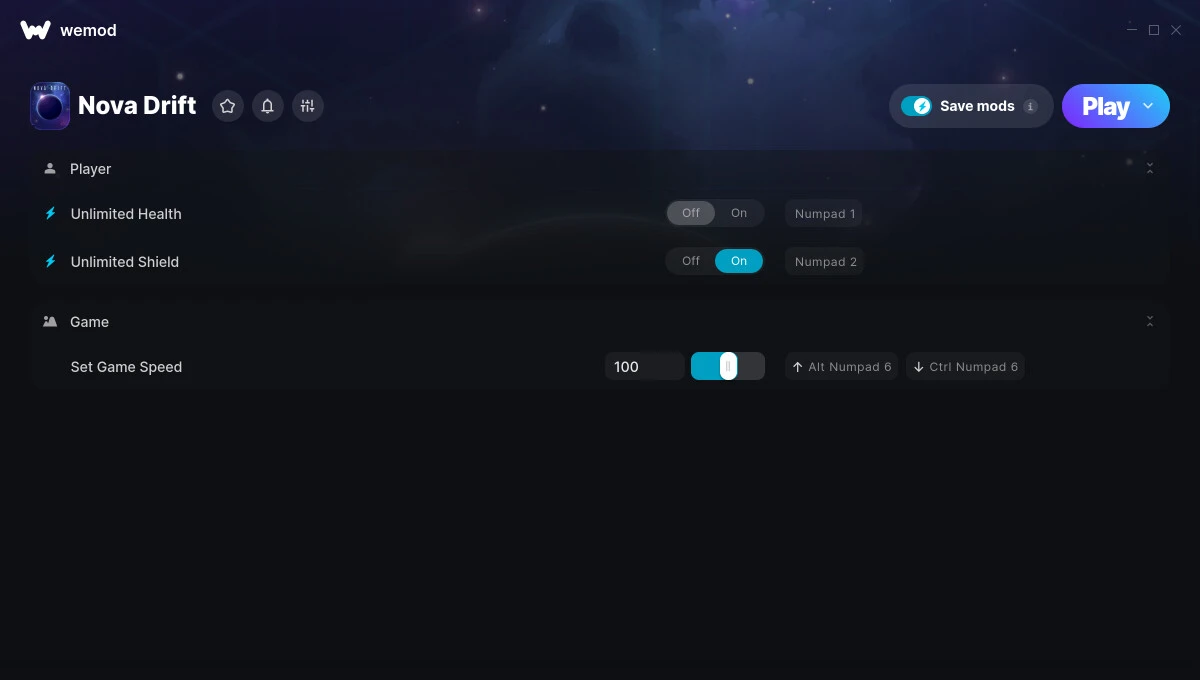 Nova Drift "Трейнер +3" [UPD: 17.01.2025] {FLiNG / WeMod}