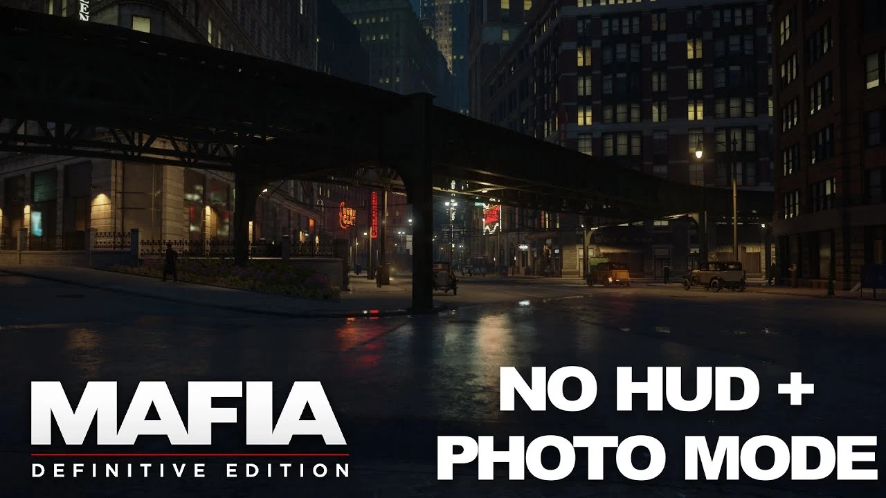 Mafia: Definitive Edition "Свободная камера и мод на удаление интерфейса"