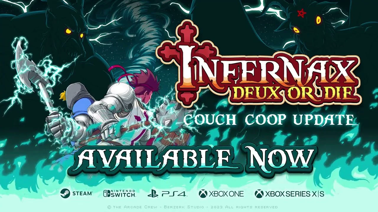 Приключенческий ретро-боевик Infernax получил обновление с новым персонажем и кооперативом