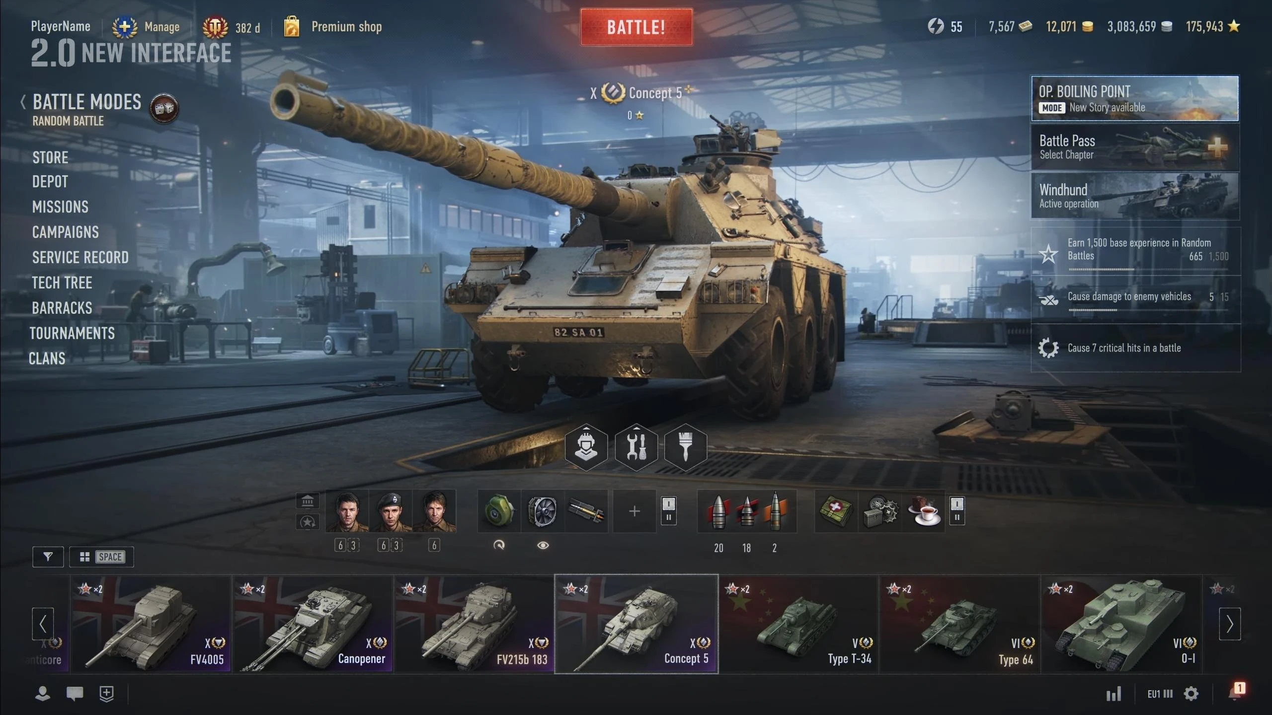 Фанаты World of Tanks недовольны интерфейсом в грядущем обновлении 2.0