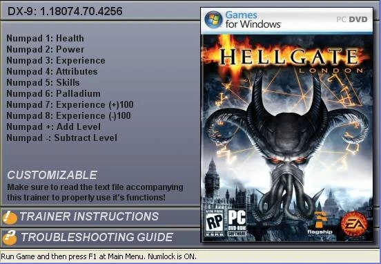 Hellgate: London: Трейнер (+8) [1.18074.70.4256 DX9]