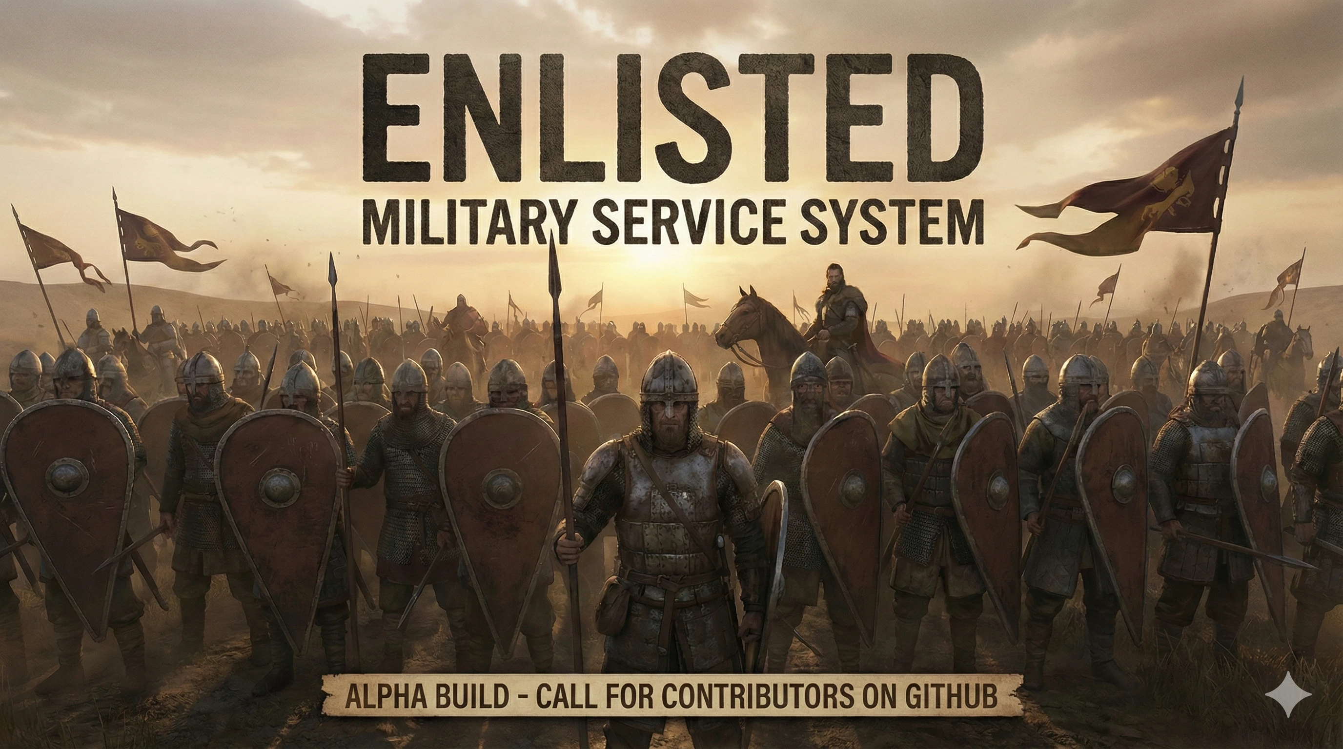 Mount & Blade 2: Bannerlord "Enlisted - Система призыва на военную службу" [v0.4.3]