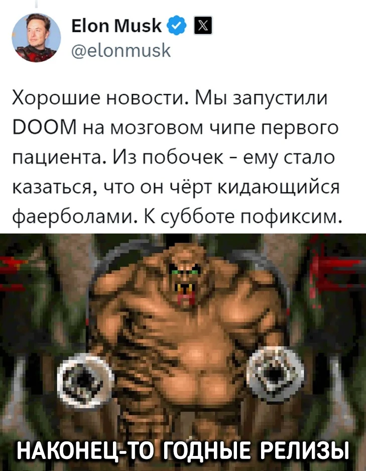 Дум запустили на мозговом чипе