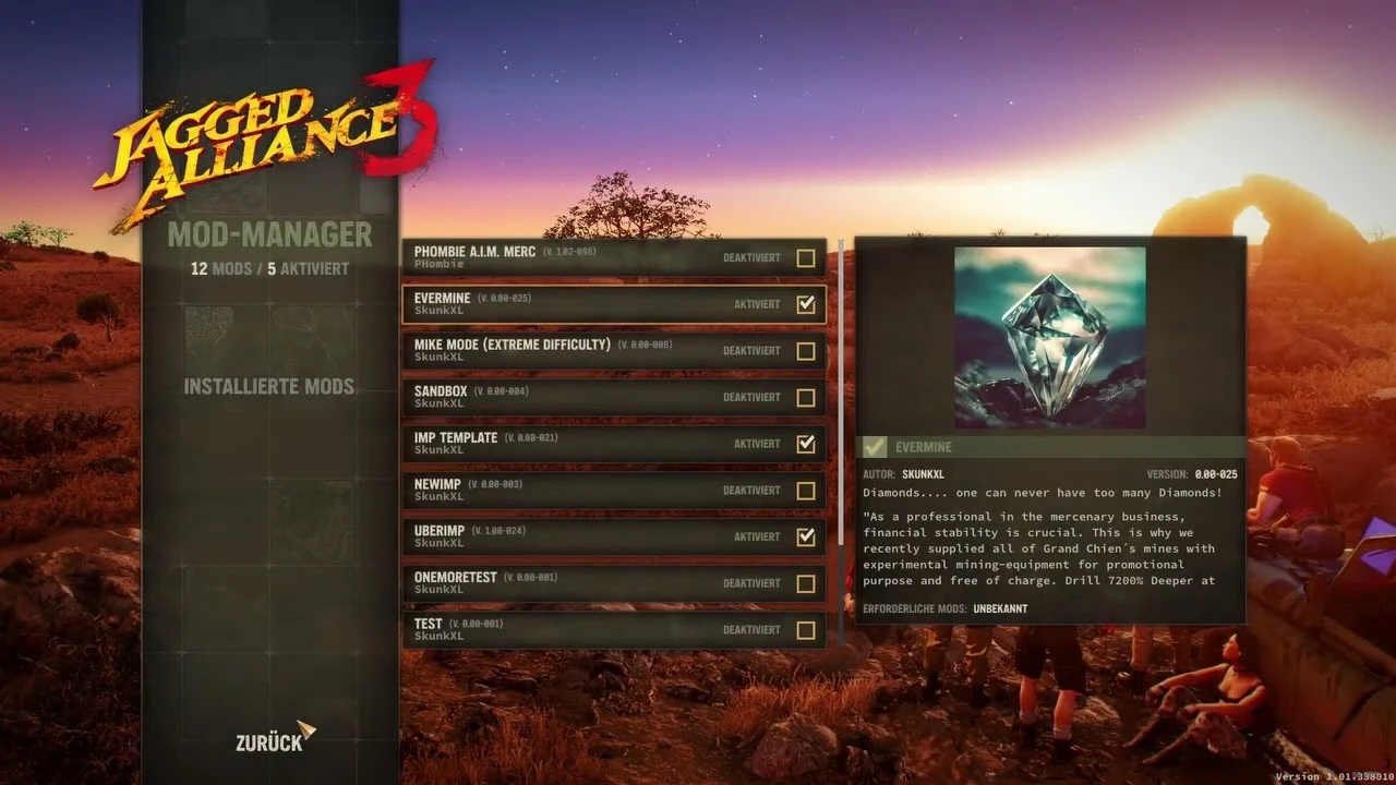 Jagged Alliance 3 "Постоянная прибыль с шахт"