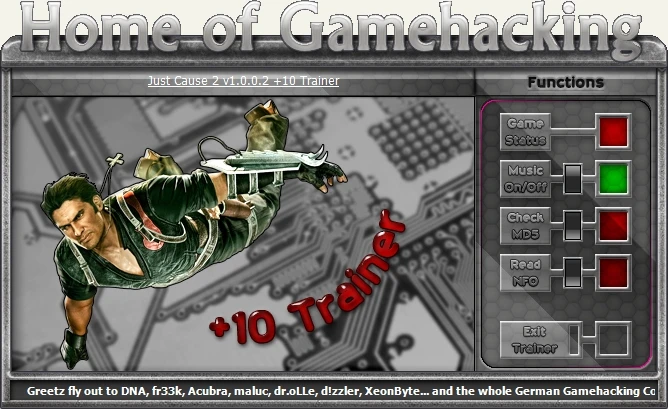 Just Cause 2: Трейнер/Trainer (+10) [1.0.0.2] {HoG/sILeNt heLLsCrEAm}