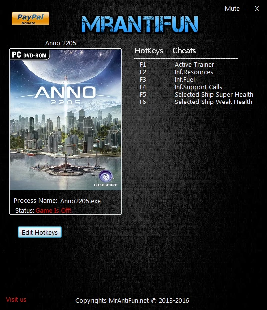 Anno 2205: Трейнер/Trainer (+5) [1.08.3742: Steam Version] {MrAntiFun}