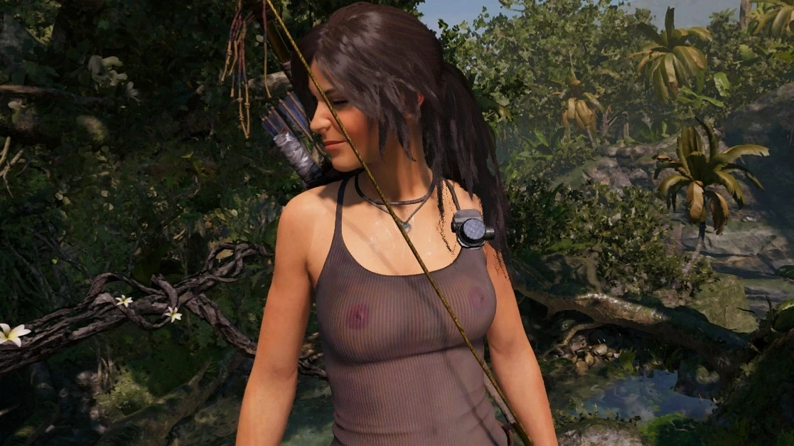 Shadow of the Tomb Raider "Реалистичная мокрая майка"