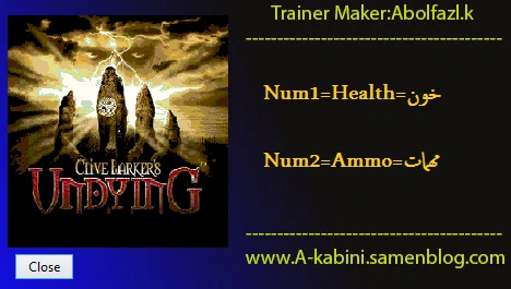 Clive Barker's Undying: Трейнер/Trainer (+2) [1.0] {Abolfazl.k}