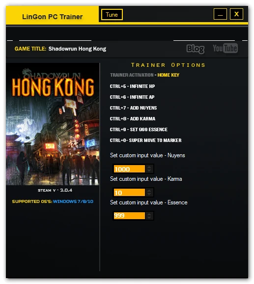 Shadowrun: Hong Kong: Трейнер/Trainer (+17) [3.0.4] {LinGon}
