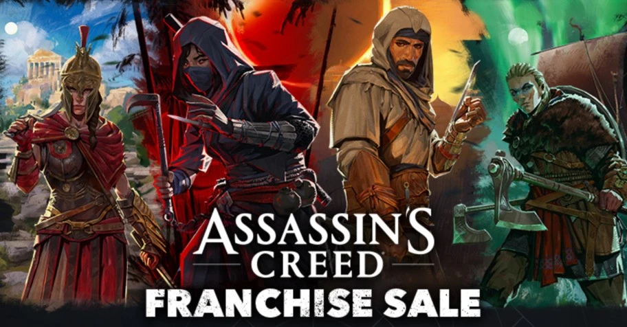 Скидки до 90% на все игры из серии Assassin's Creed в новой распродаже Steam