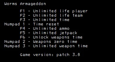 Worms Armageddon: Трейнер/Trainer (+9) [3.8] {LIRW / GHL}