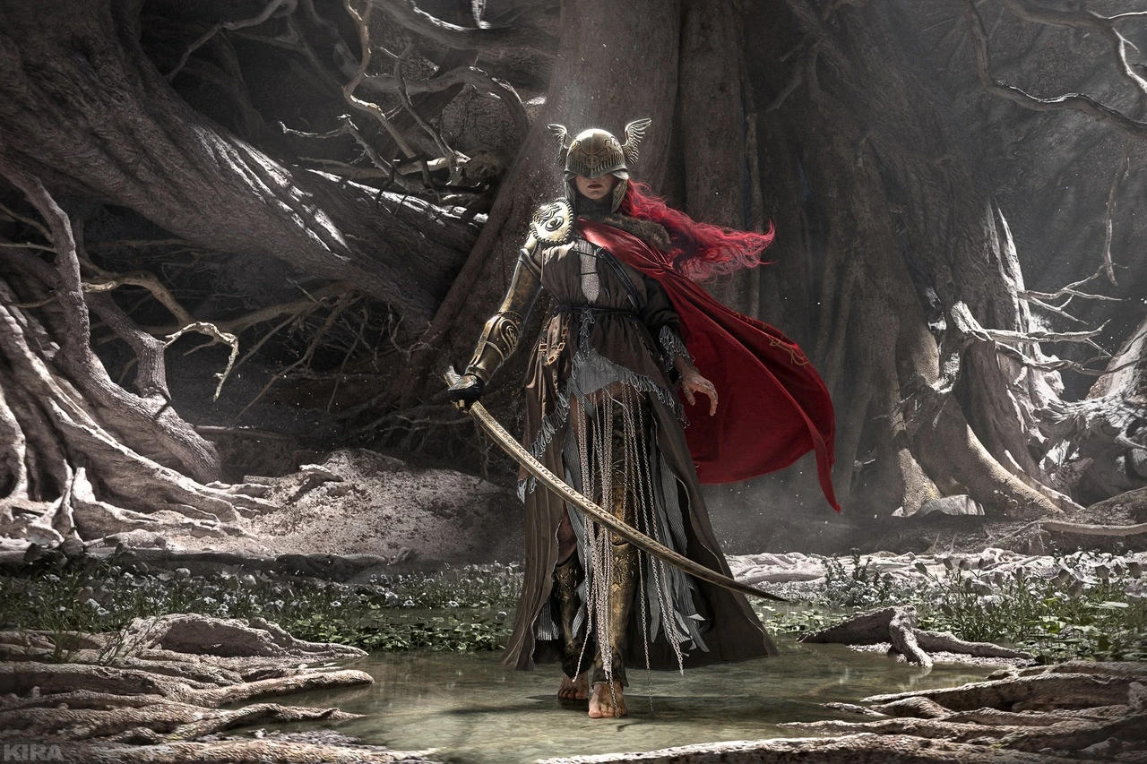 Прекрасный косплей Малении, клинка Микеллы из Elden Ring