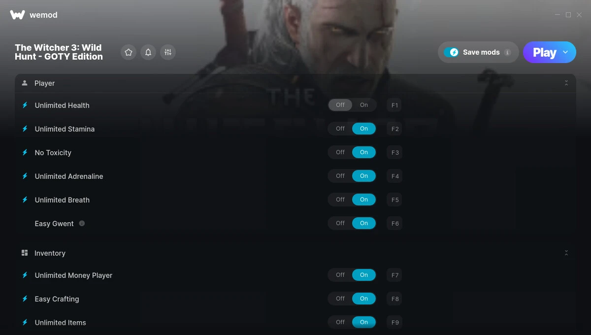 The Witcher 3: Wild Hunt - GOTY Edition "Трейнер +33" [UPD: 11.07.2025] {MrAntiFun / WeMod}