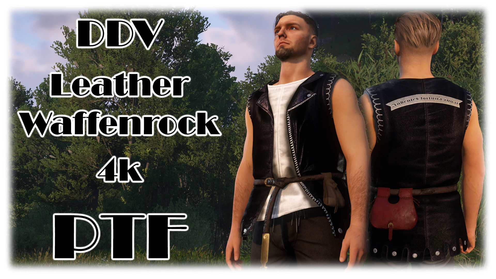 Kingdom Come: Deliverance 2 "Ретекстур ваффенрока Warhorse - кожаная куртка"