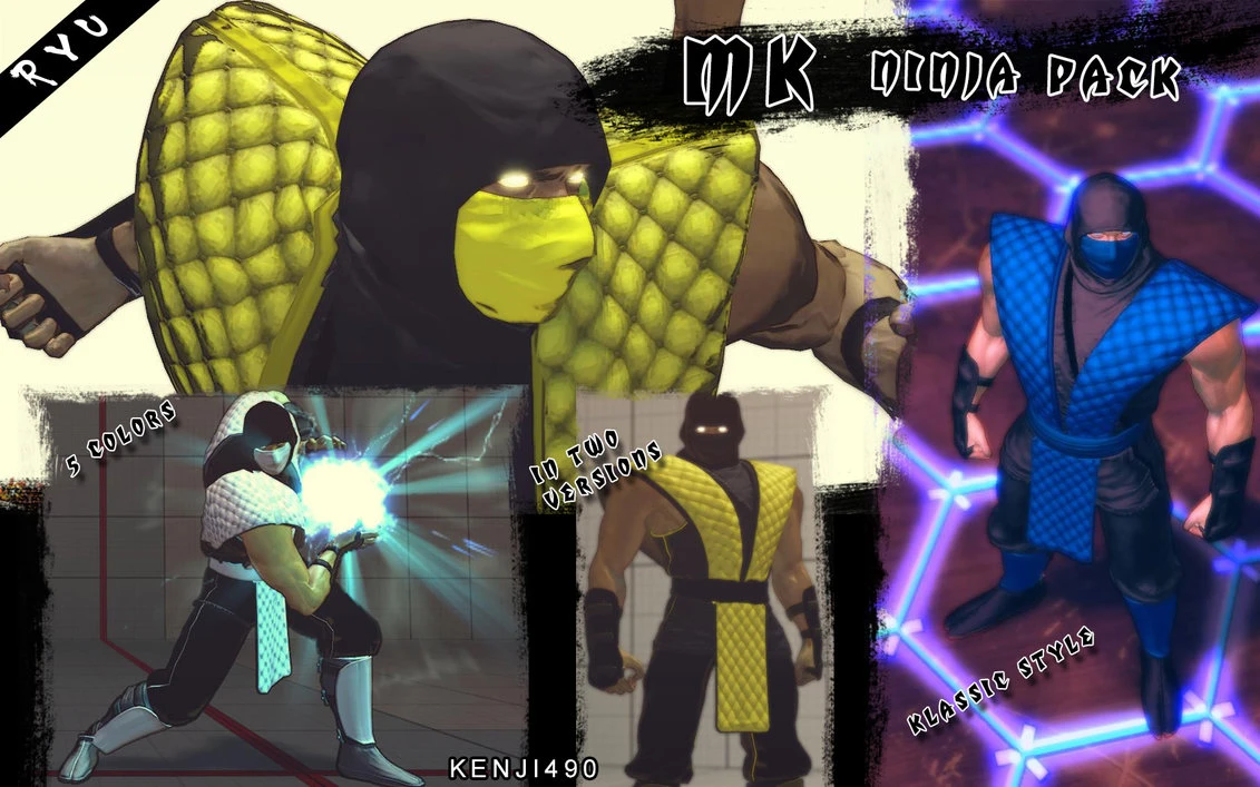 Super Street Fighter 4 AE "Mortal Kombat pack "