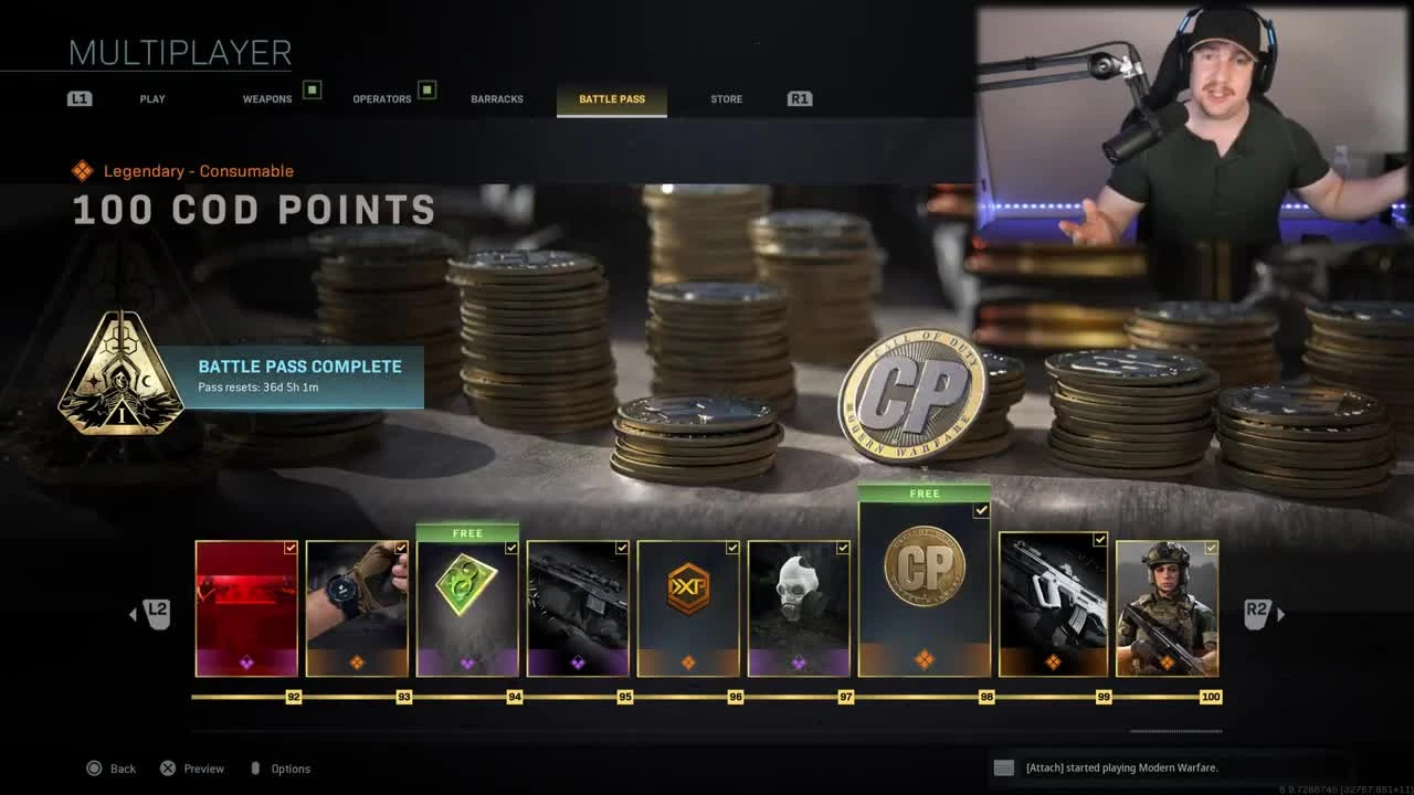 Modern Warfare - Весь Боевой пропуск 1 сезона