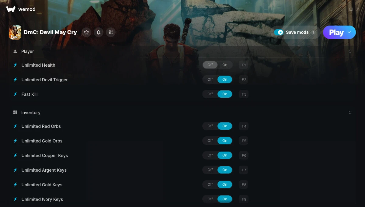 DmC: Devil May Cry "Трейнер +15" [UPD: 15.07.2025] {MrAntiFun / WeMod}