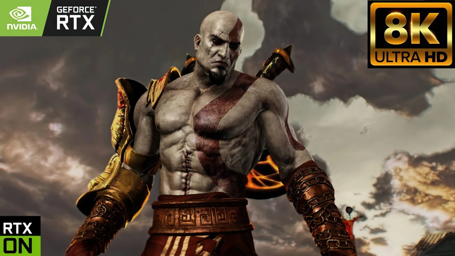 Моддер показал как выглядит God of War 3 с трассировкой лучей с разрешением 8K