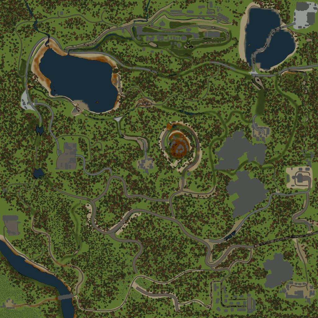 Spintires "Карта "Озёра"