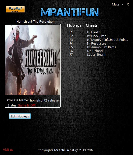 Homefront: The Revolution: Трейнер/Trainer (+9) [685821] {MrAntiFun}