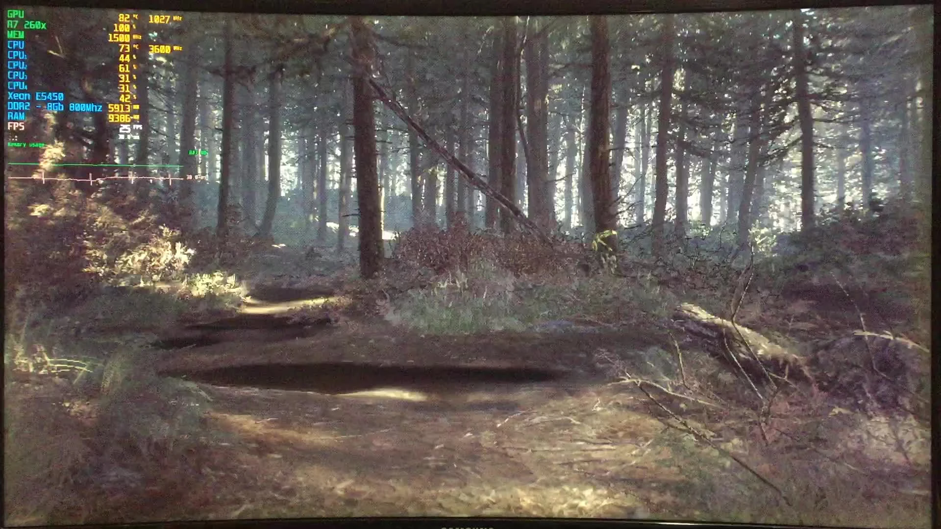 Blair Witch (2019) на слабом ПК Xeon E5450 + R7 260x 1Gb