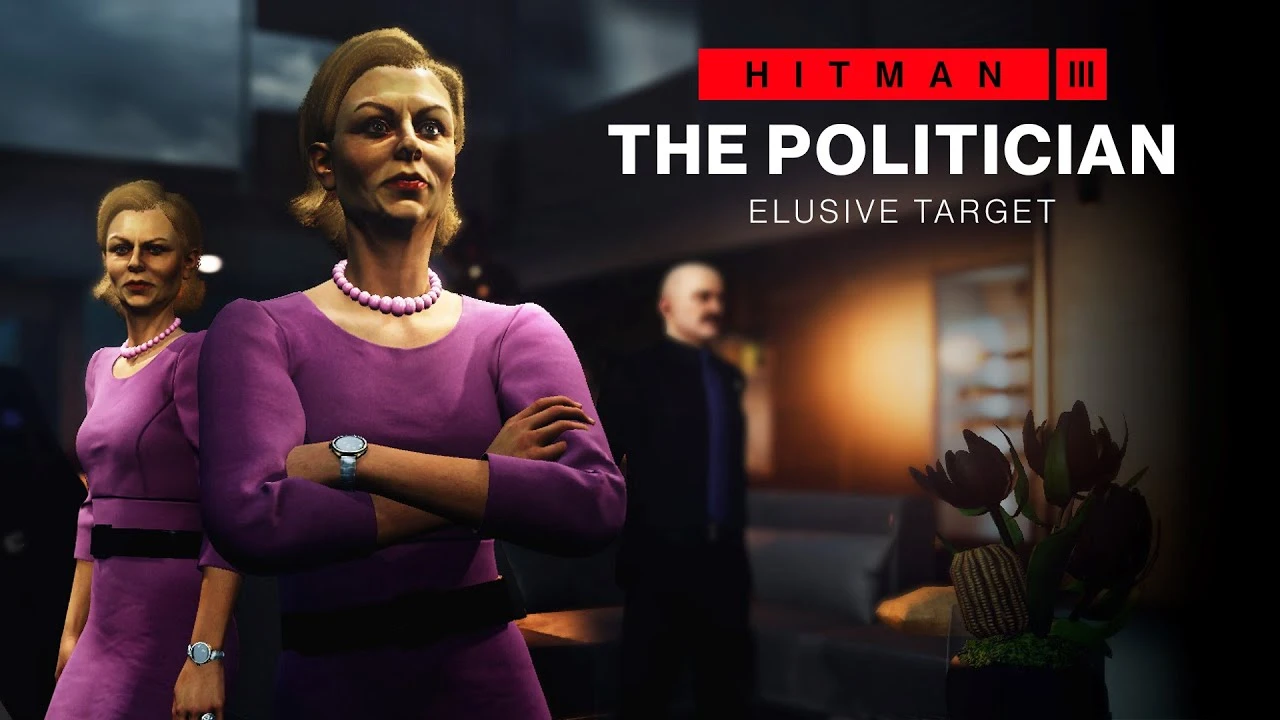 Неуловимая цель The Politician уже доступна в Hitman 3 и ее можно пройти бесплатно