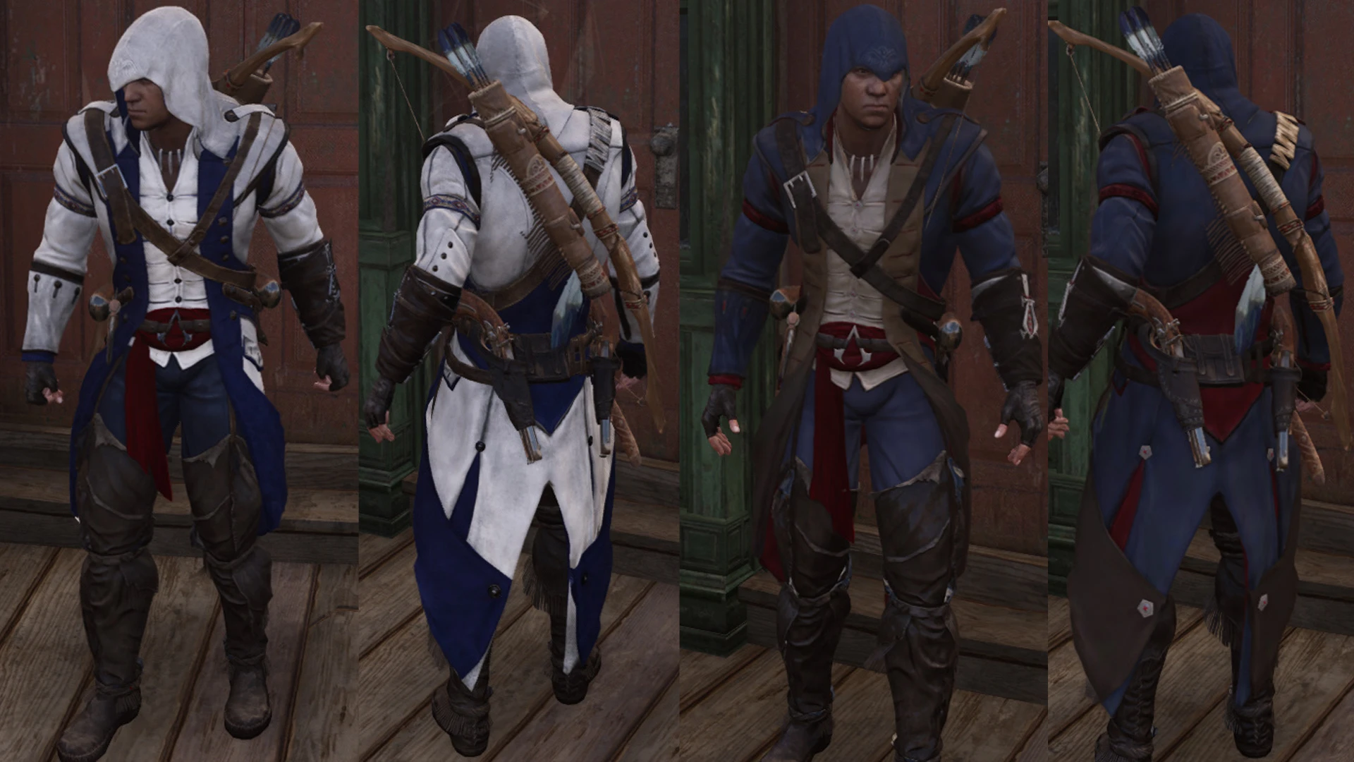 Assassin's Creed 3 Remastered "Исправленные текстуры дополнительных нарядов Коннора"