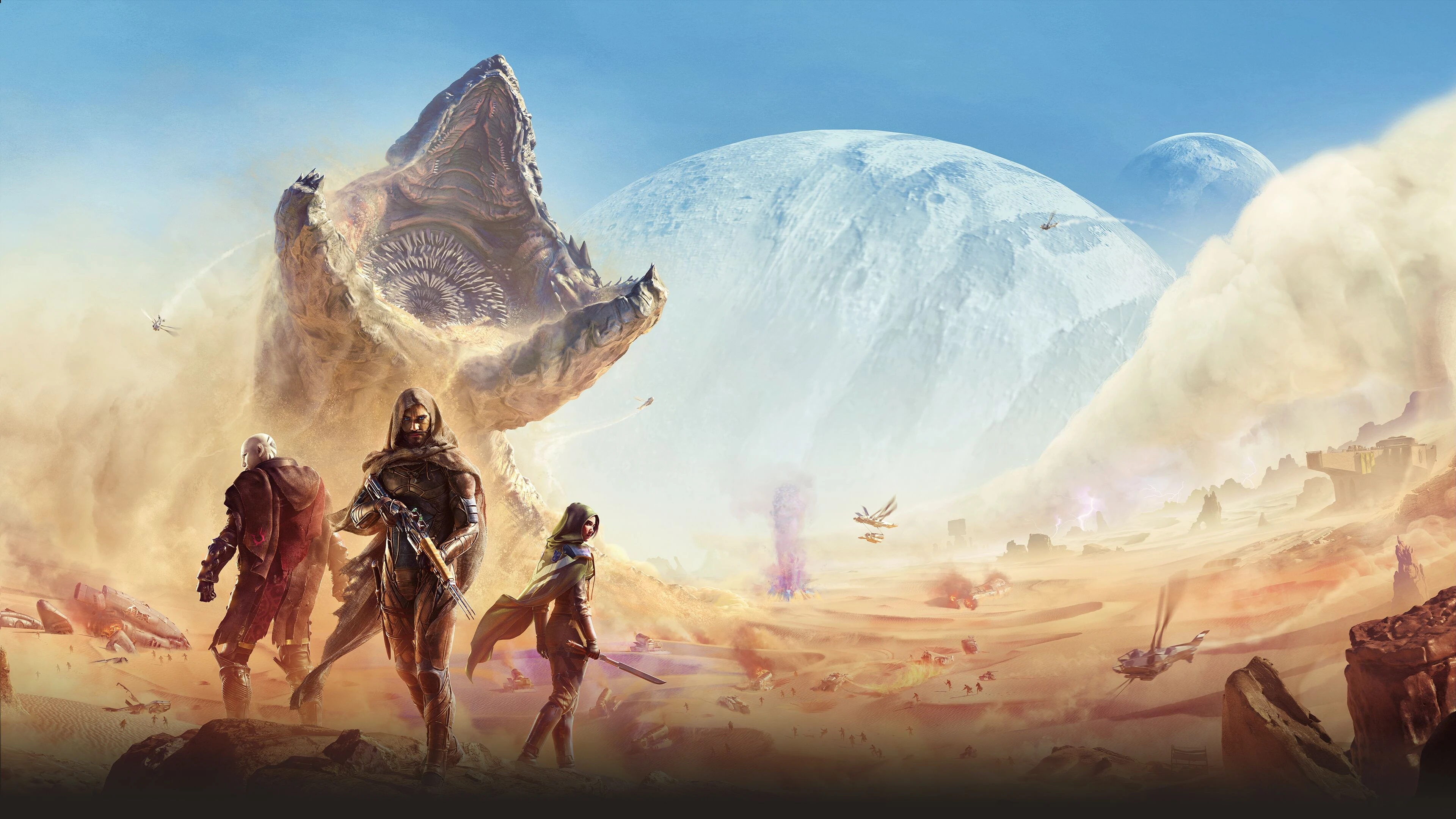 Патч 1.1.0.0 для Dune: Awakening изменяет глубинную пустыню и транспорт, убирает ограничения на посещение ситча и другое