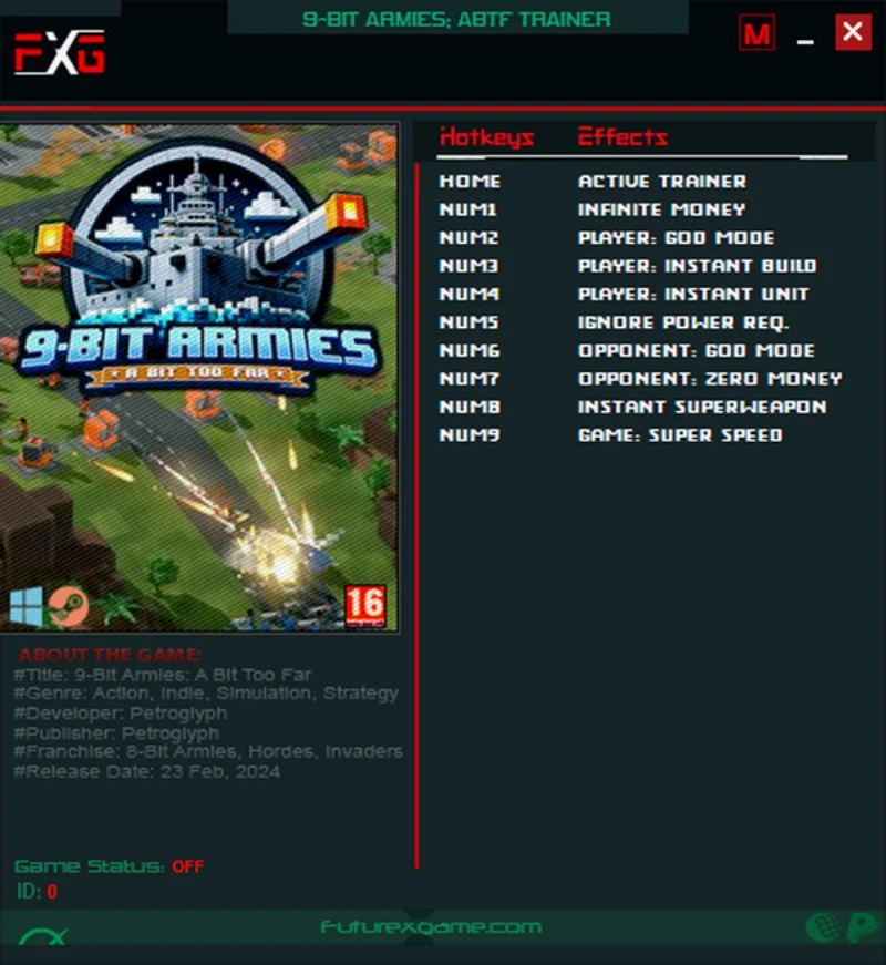 9-Bit Armies: A Bit Too Far "Трейнер +9" [UPD: 23.02.2024] {FutureX}