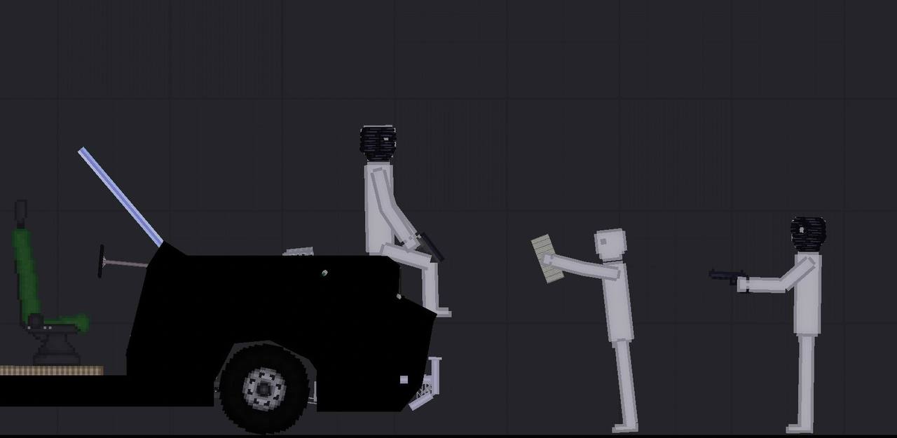 People Playground "Бандитский разрушаемый кабриолет"