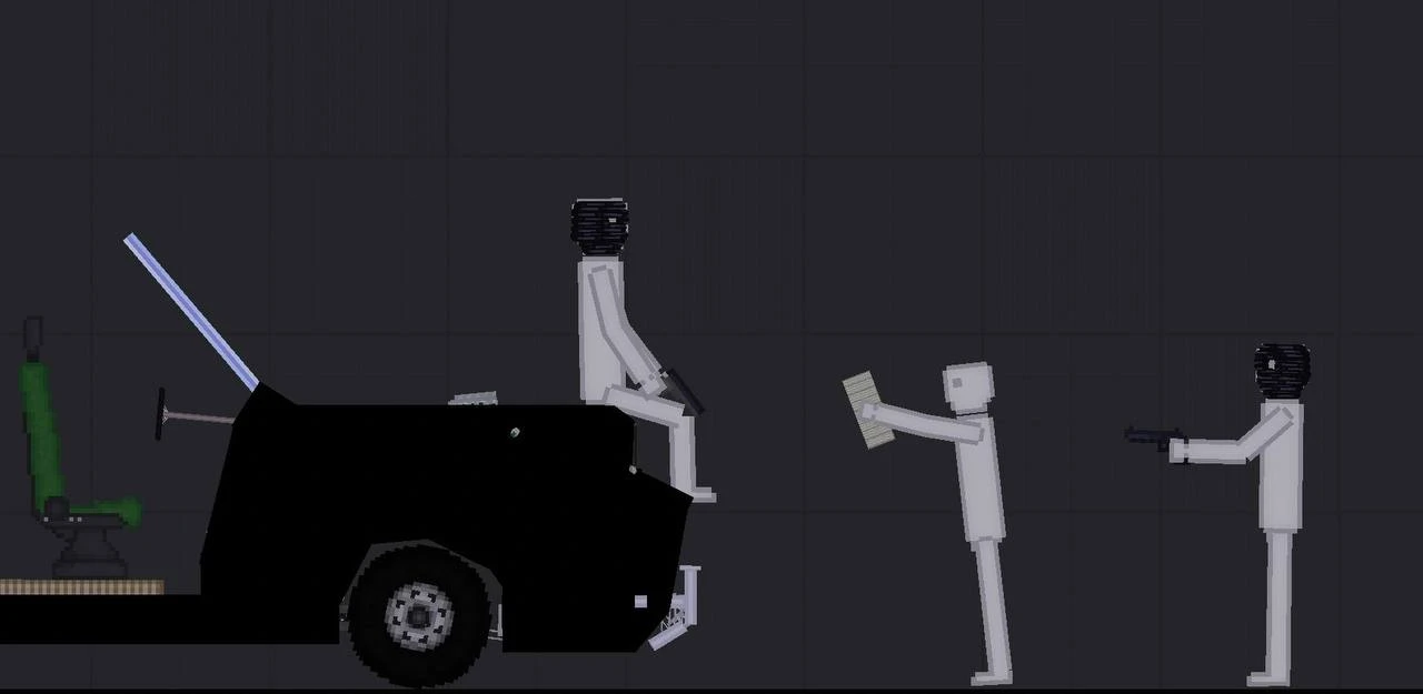 People Playground "Бандитский разрушаемый кабриолет"