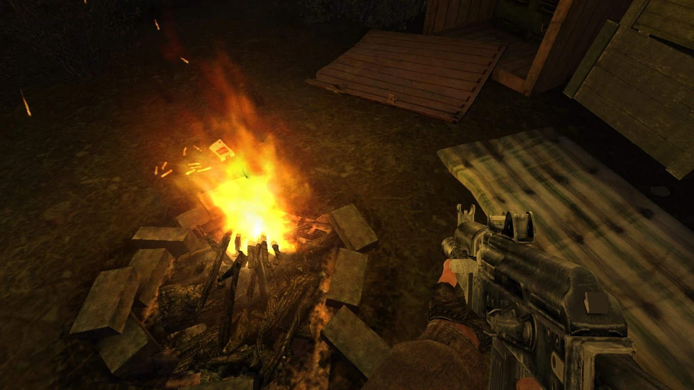 S.T.A.L.K.E.R.: Clear Sky "Сборка с ТЧшными звуками оружия, ТЧшные картинки загрузки локаций, три ТЧшных текстуры оружия"