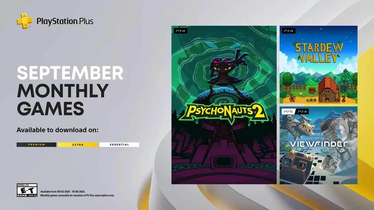 PlayStation Plus: подборка релизов на сентябрь 2025 года: Psychonauts 2, Stardew Valley и Viewfinder