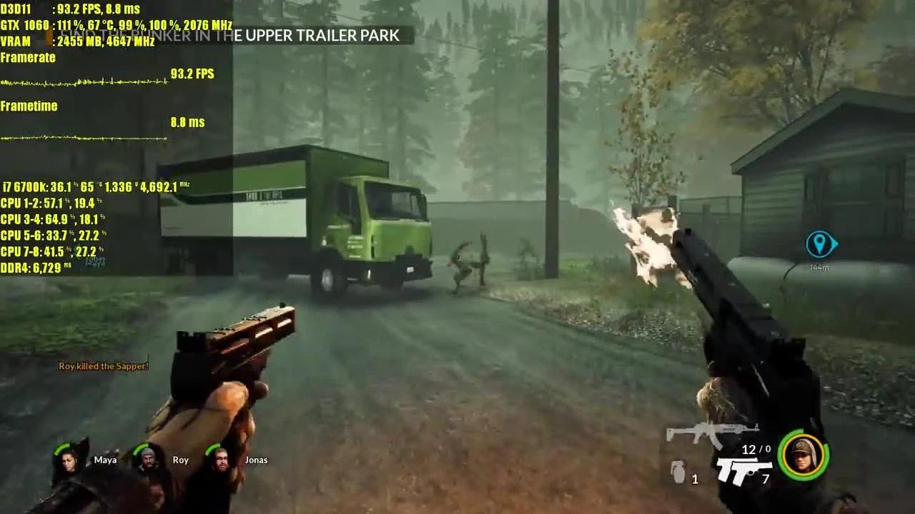 Тестирование Earthfall GTX 1060 6GB OC & i7 6700k