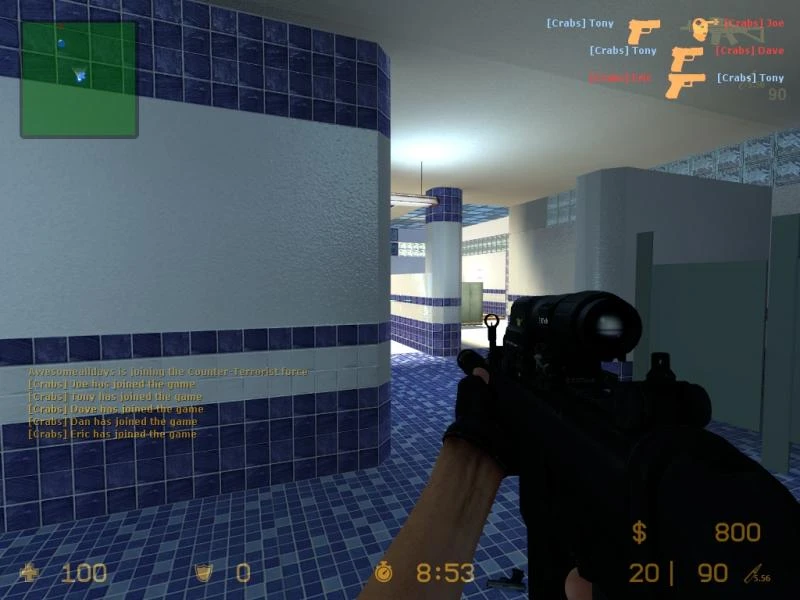 Counter-Strike: Source "v34 gun mod v2.3 + gungame mod"