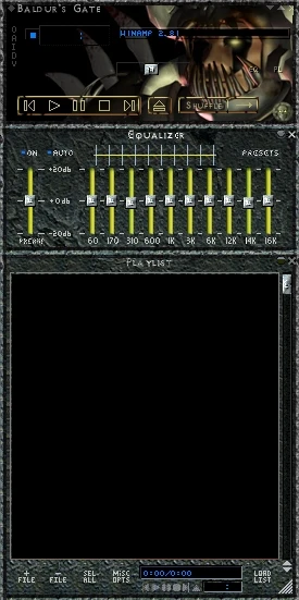 Baldur's Gate "WinAmp skins"