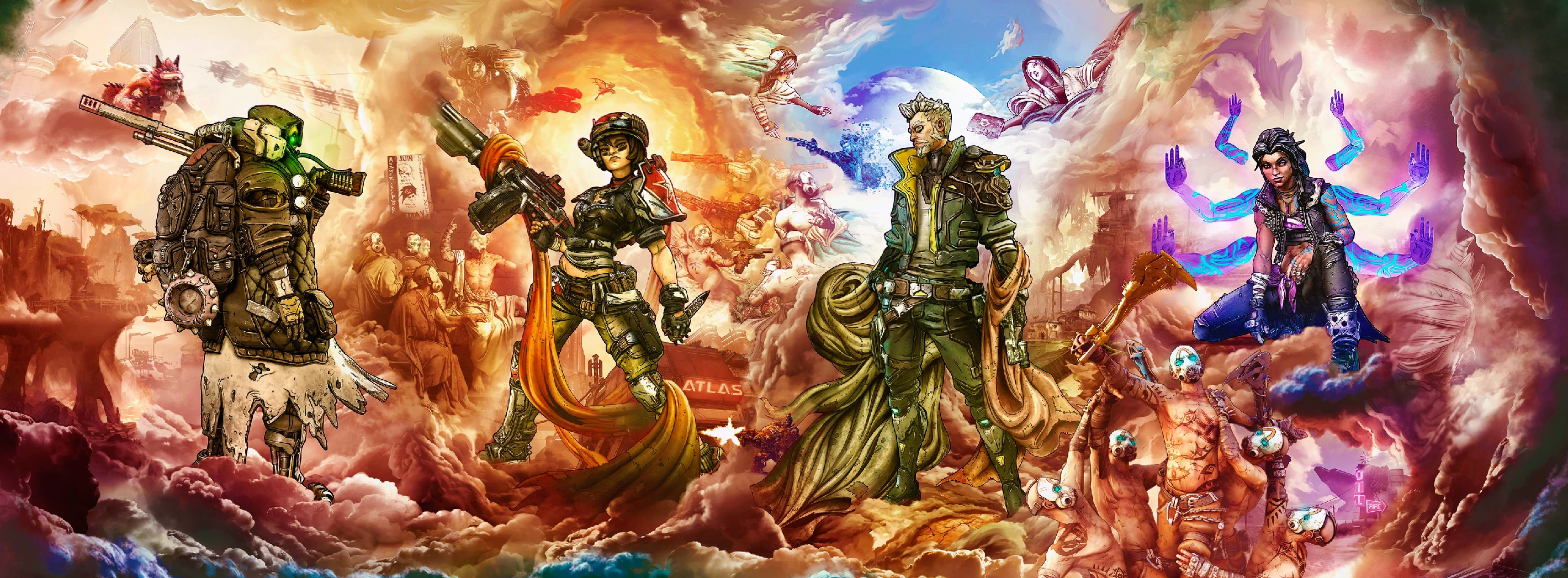 Bordelands 3 "Сохранение - пройдено на 100%, четыре персонажа в одном архиве"