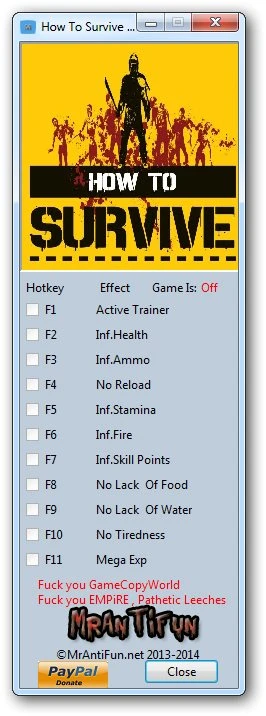 How to Survive - El Diablo Islands: Трейнер/Trainer (+10) [Build Sep-3-2014 (Update 9)] {MrAntiFun}