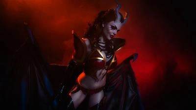 Шикарный косплей на Queen of Pain