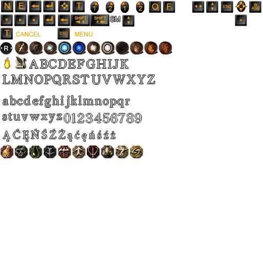 Dark Souls 2 "KeyBoard & Mouse Interface Icons by Hollowatcher [Иконки клавиатуры и мыши]"