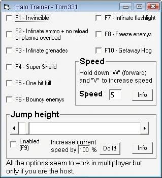 Halo - Combat Evolved: Трейнер (+11) [1.00.09.0620] {Tom331}