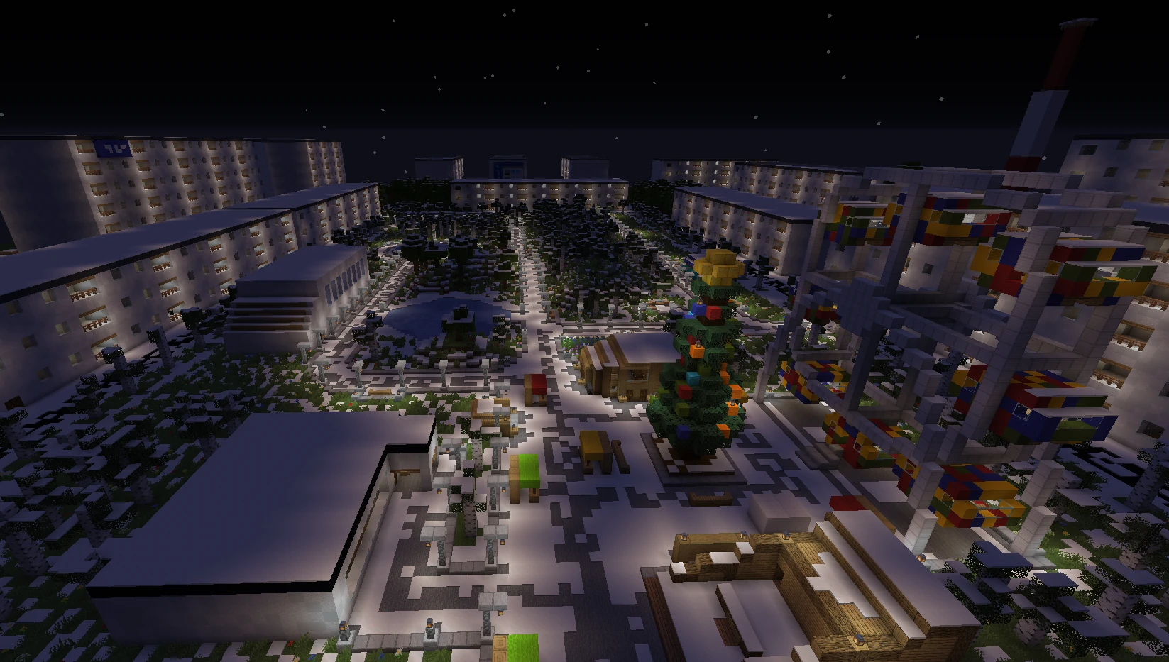 Minecraft "Карта - Парк Последняя Надежда (Зима)" [1.16.5]