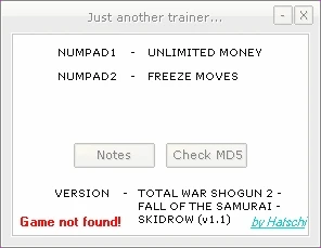 Total War Shogun 2 - Fall of the Samurai: Трейнер/Trainer (+2) [1.1] {HoG/Hatschi}