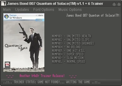 Quantum of Solace - The Game: Трейнер (+6) [1.1] {h4x0r}
